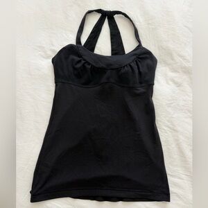 lululemon Scoop Me Up Black Tank